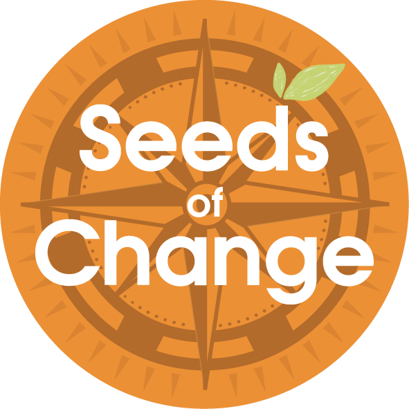 Illustration showing how Terra Tag plantable name badges grow into herbs or flowers, symbolising the 'seed of change' for sustainable and eco-friendly events