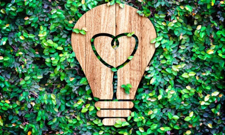 Image showing steps to plan an eco-friendly event, highlighting Terra Tag’s sustainable plantable and recycled name badges with biodegradable lanyards