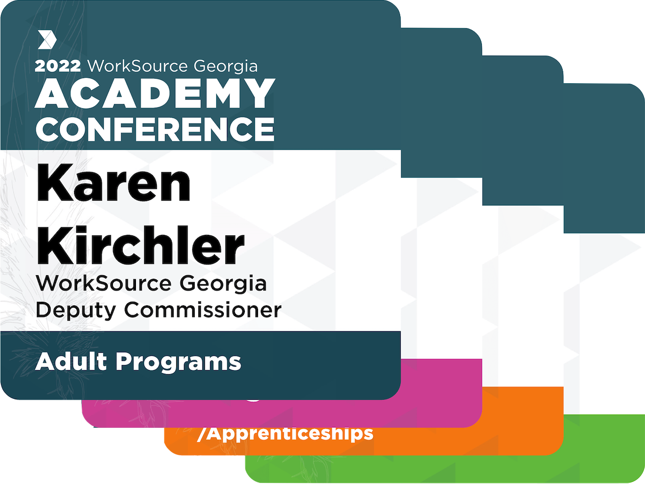 Corporate event badge with printed logo and refined, minimalist typography