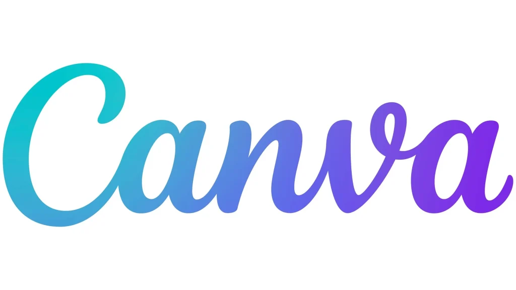 Canva logo used for creating conference name badges in Canva