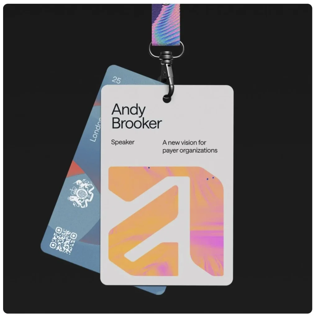Custom full colour sustainable name badge design showcasing Terra Tag free Canva template creativity and quality
