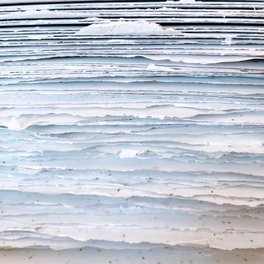 Beautiful handmade seed paper varieties with wildflower seeds