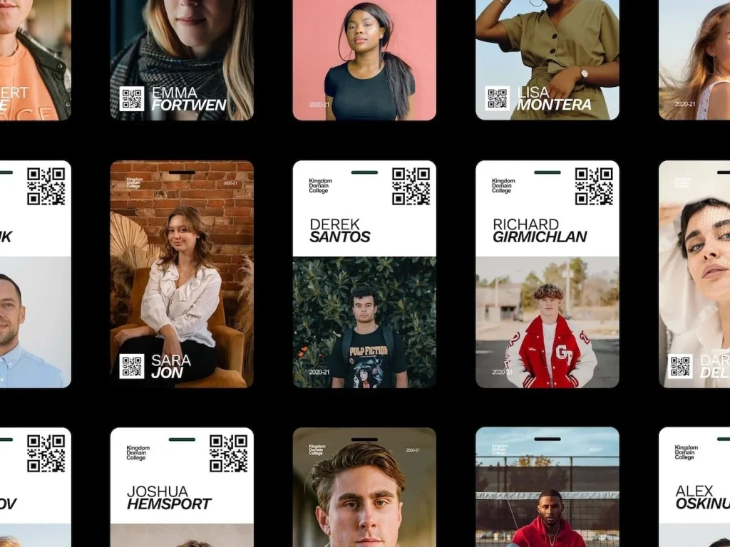 Incorporating QR codes for event agendas into name tag artwork