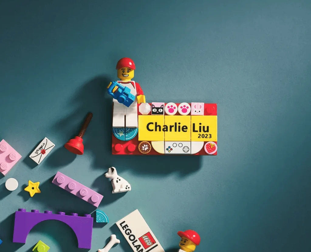 Lego name badge for conferences or events