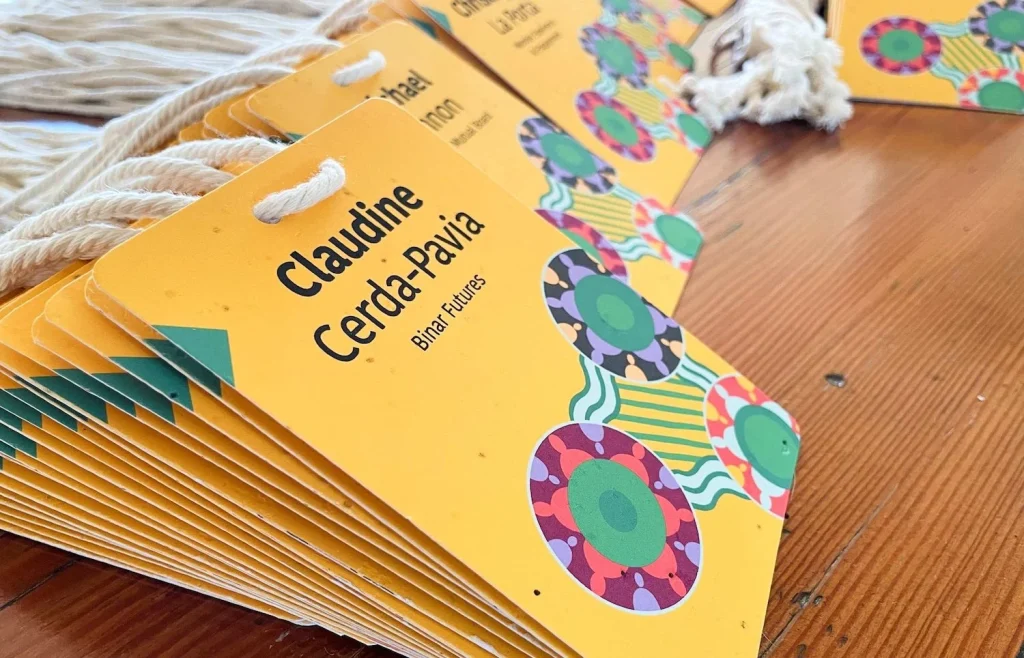 Full colour plantable names badges for corporate conference