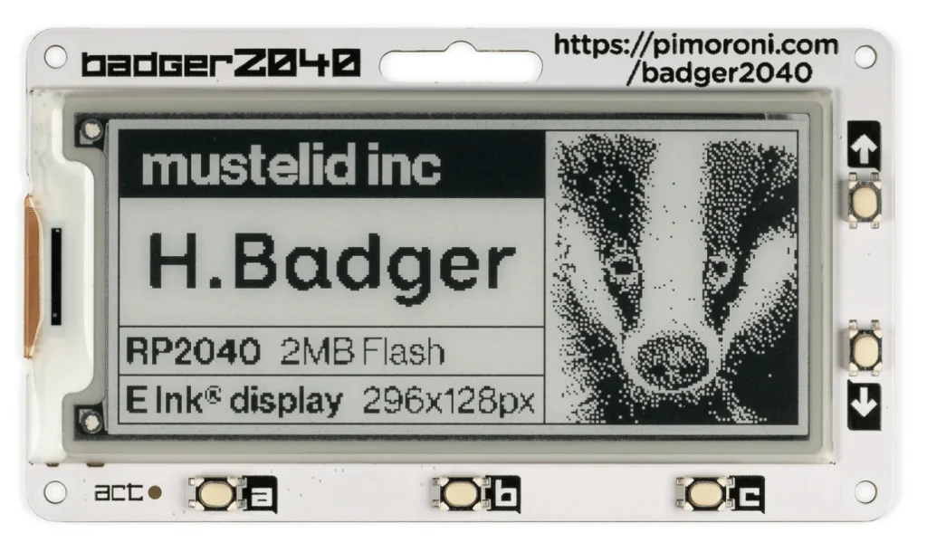 A digital conference badge using an NCF chip