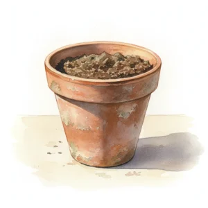 Preparing loose moist soil before planting seed paper