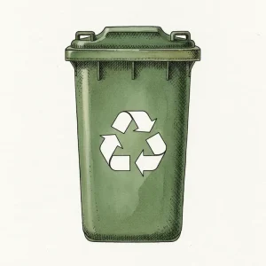 Recycling or composting paper name badges after an event