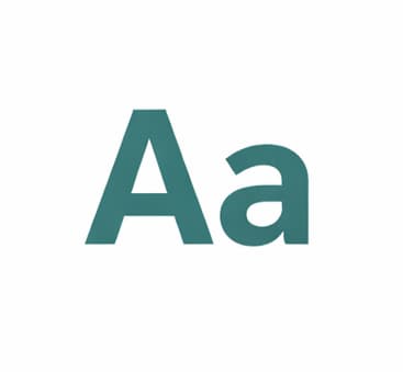 conference badge font readability sans serif clear letterforms at distance