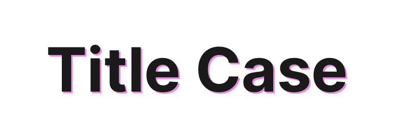 Rule 04 — Use Title Case on conference name badges