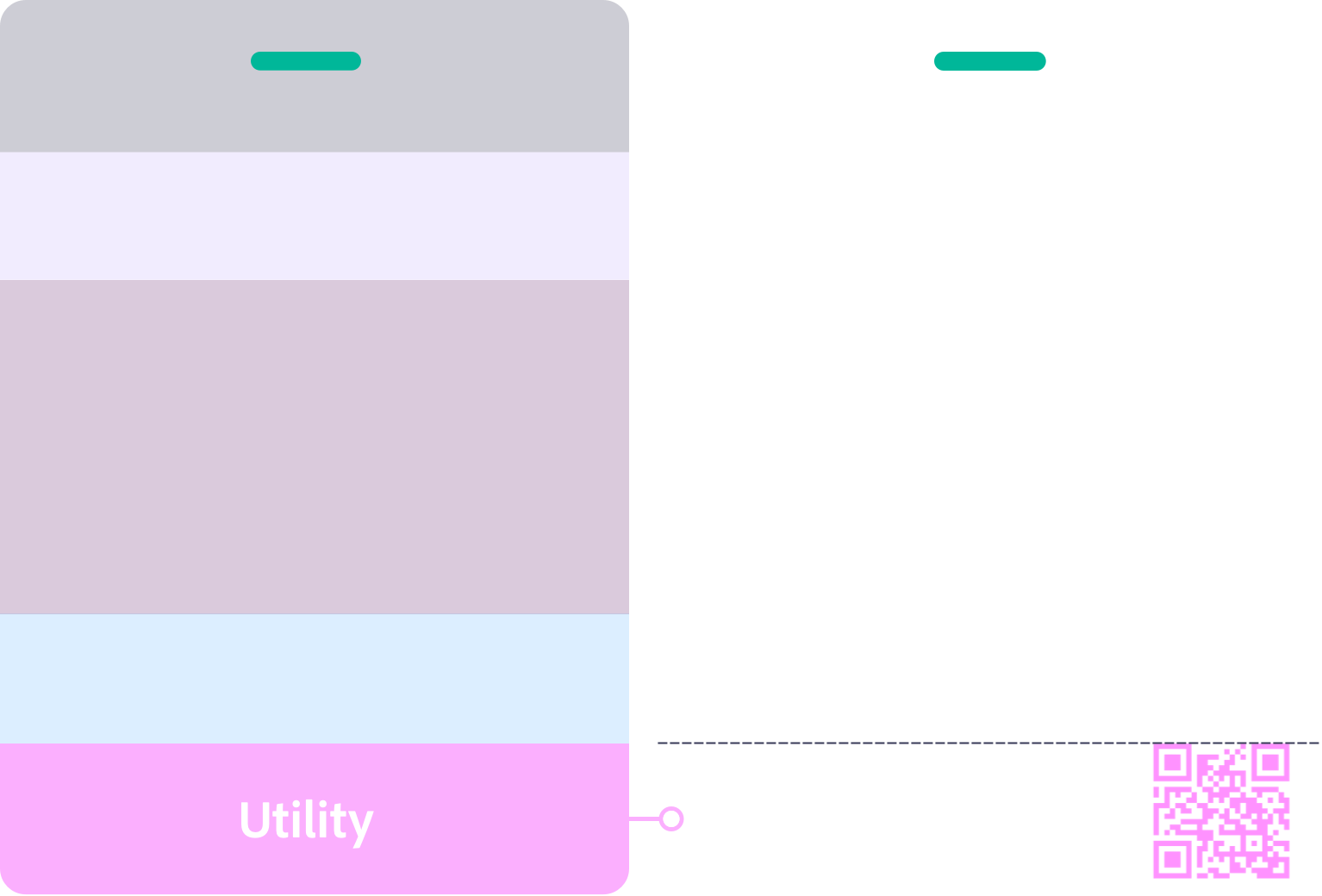 Utility layer badge layout